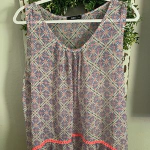 Ing USA  multi colored tunic tank top size 1x